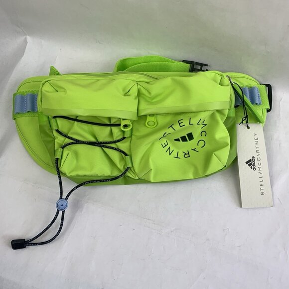 NEW Adidas by Stella McCartney Bum Bag Fanny Pack Women Lime Green Hiking NWT - Picture 1 of 10